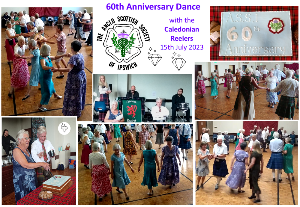 Composite image of Ipswich diamond anniversary dance